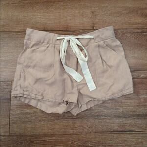 Aritizia Wilfred Women's Size 2 Linen Blend Allegra Shorts Drawstring